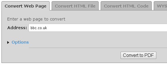 Convert HTML to PDF